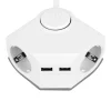 Steckdosenleiste-Eckmontage 2fach 2xUSB inkl Schalter 1,5m ^ REV Ritter Sale