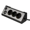 USB-Steckdosenleiste Lightsocket 3fach 2xUSB 0,5W ^ REV Ritter Outlet