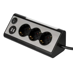 USB-Steckdosenleiste Lightsocket 3fach 2xUSB 0,5W ^ REV Ritter Outlet