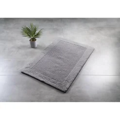 Badezimmerteppich Amelie ca 70 x 120 cm grau ^ Ridder