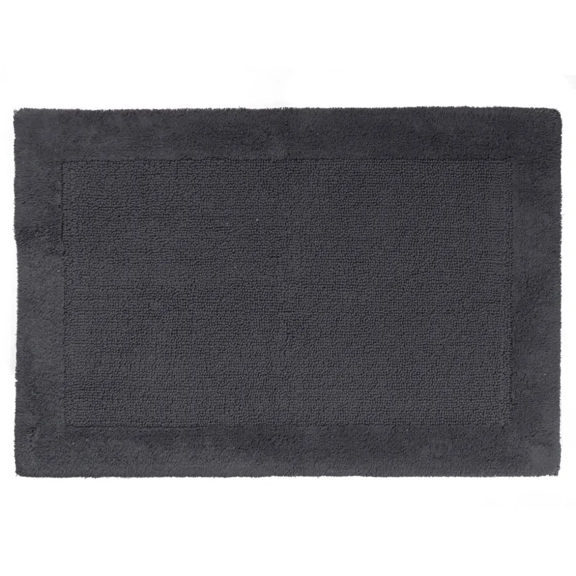 Badezimmerteppich Amelie ca 70 x 120 cm dunkelgrau ^ Ridder