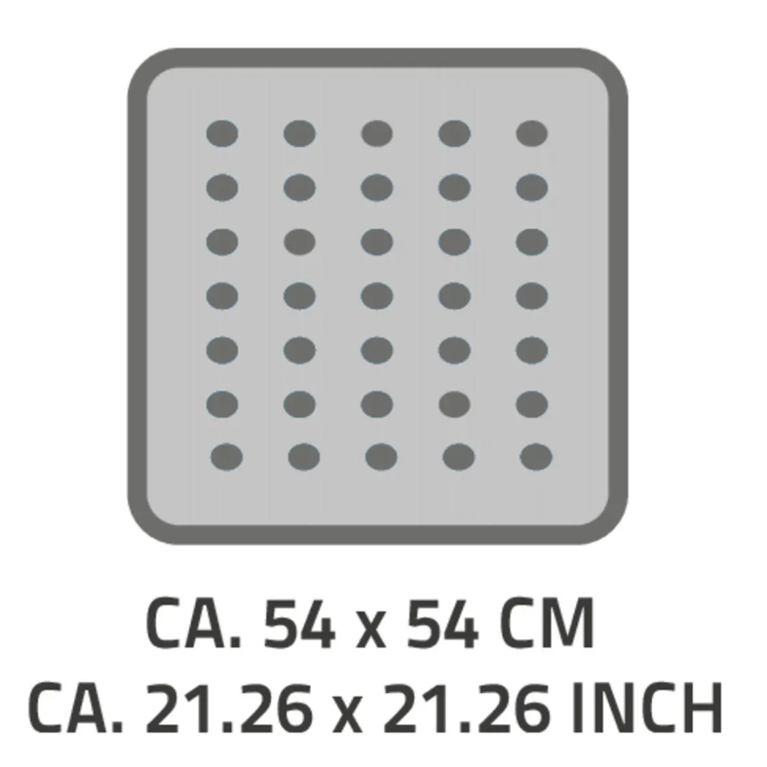 Duscheinlage 54 x 54 cm Lido schwarz ^ Ridder Discount
