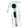 Duschkopf Santa Cruz mit Schalter chrom ^ Ridder Discount