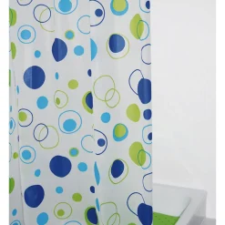 Duschvorhang Kreise Folie 180 x 200 cm ^ Ridder Discount