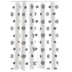 Duschvorhang Snail Textil 180 x 200 cm ^ Ridder Best