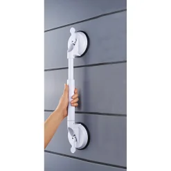Reisesauggriff mit 2 Saugern 44,5-57,5 cm teleskopierbar weiß ^ Ridder Sale