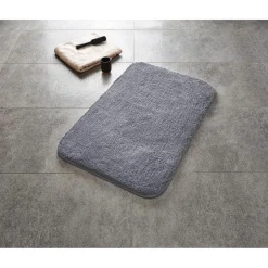 Teppich Chic 55 x 50 cm grau Polyester-Microfaser ^ Ridder New