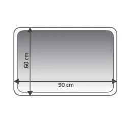 Teppich Chic 60 x 90 cm grau Polyester-Microfaser ^ Ridder Best