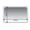 Teppich Chic 60 x 90 cm stone Polyester-Microfaser ^ Ridder