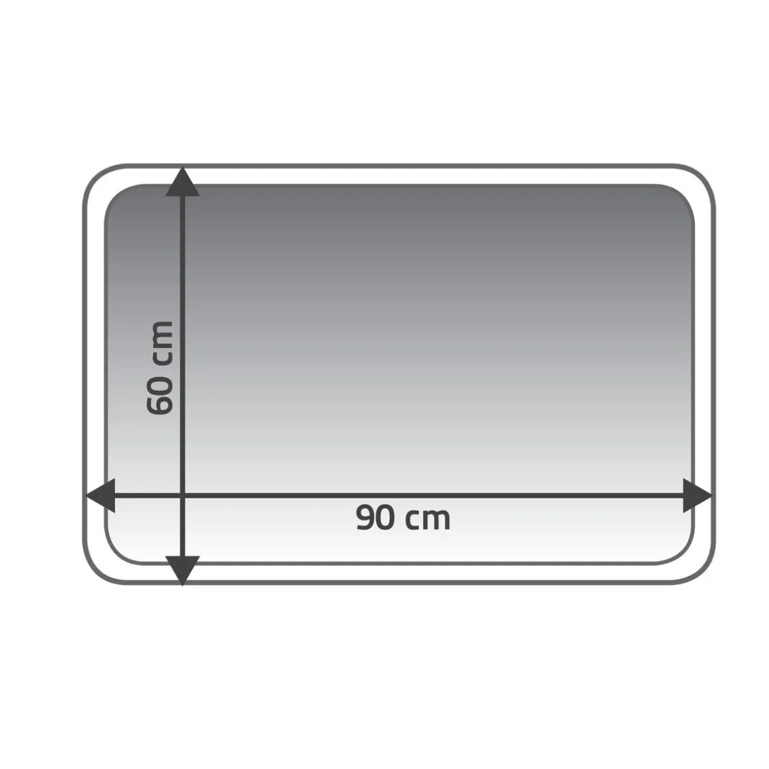 Teppich Fresh 60 x 90 cm schwarz Polyester ^ Ridder Outlet