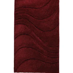 Teppich La Ola 60 x 90 cm weinrot Polyester ^ Ridder