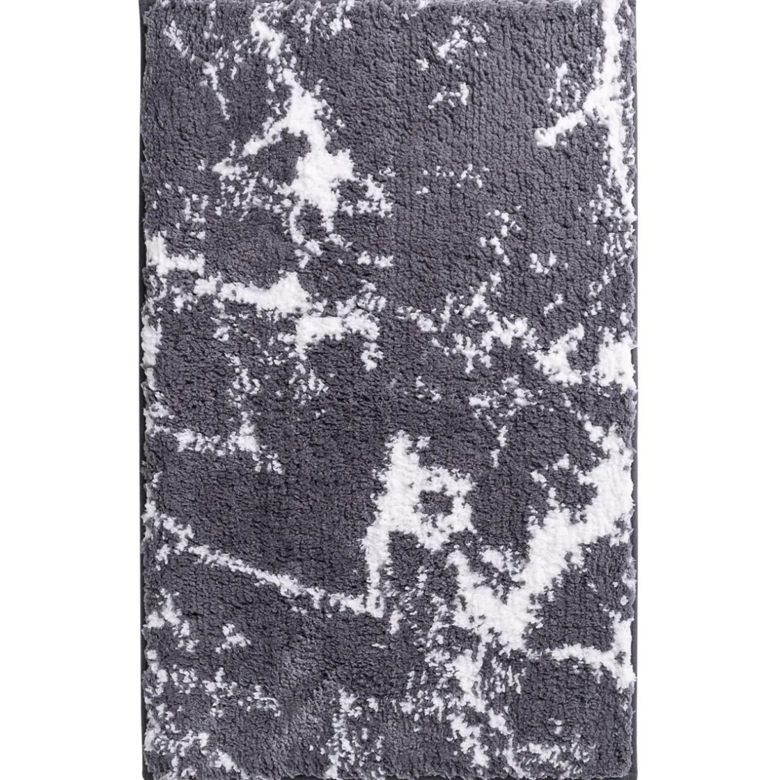 Teppich Marmor 60 x 90 cm grau-weiß Polyester-Microfaser ^ Ridder Clearance