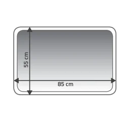 Teppich Soft 55 x 85 cm weiß Polyester-Microfaser ^ Ridder Discount