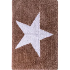 Teppich Star 60 x 90 cm weiß-beige Polyester-Microfaser ^ Ridder Sale