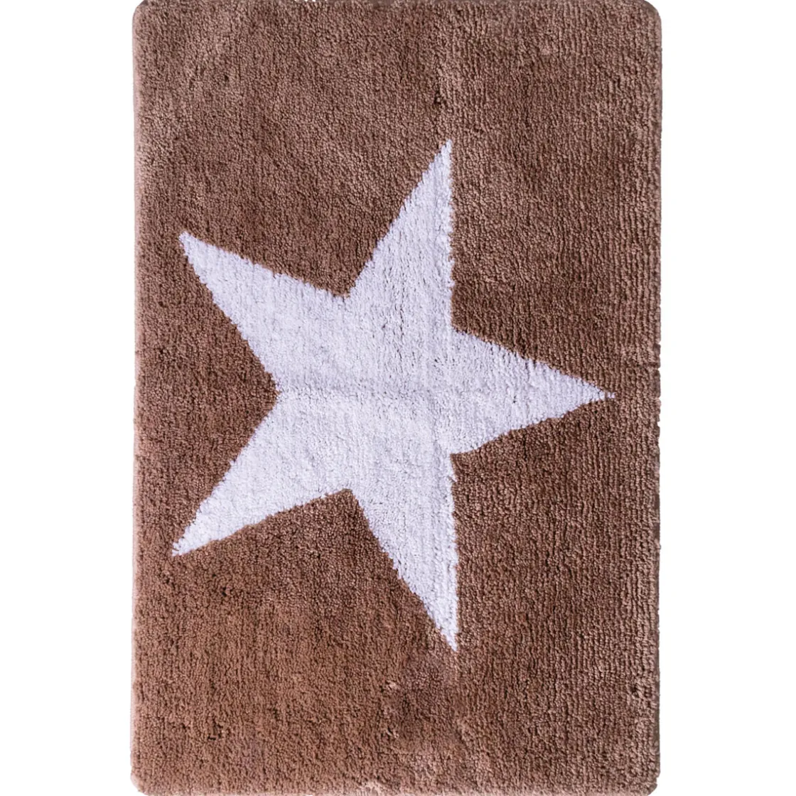 Teppich Star 60 x 90 cm weiß-beige Polyester-Microfaser ^ Ridder Sale