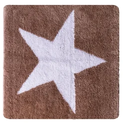 Teppich Star 55 x 50 cm weiß-beige Polyester-Microfaser ^ Ridder Clearance