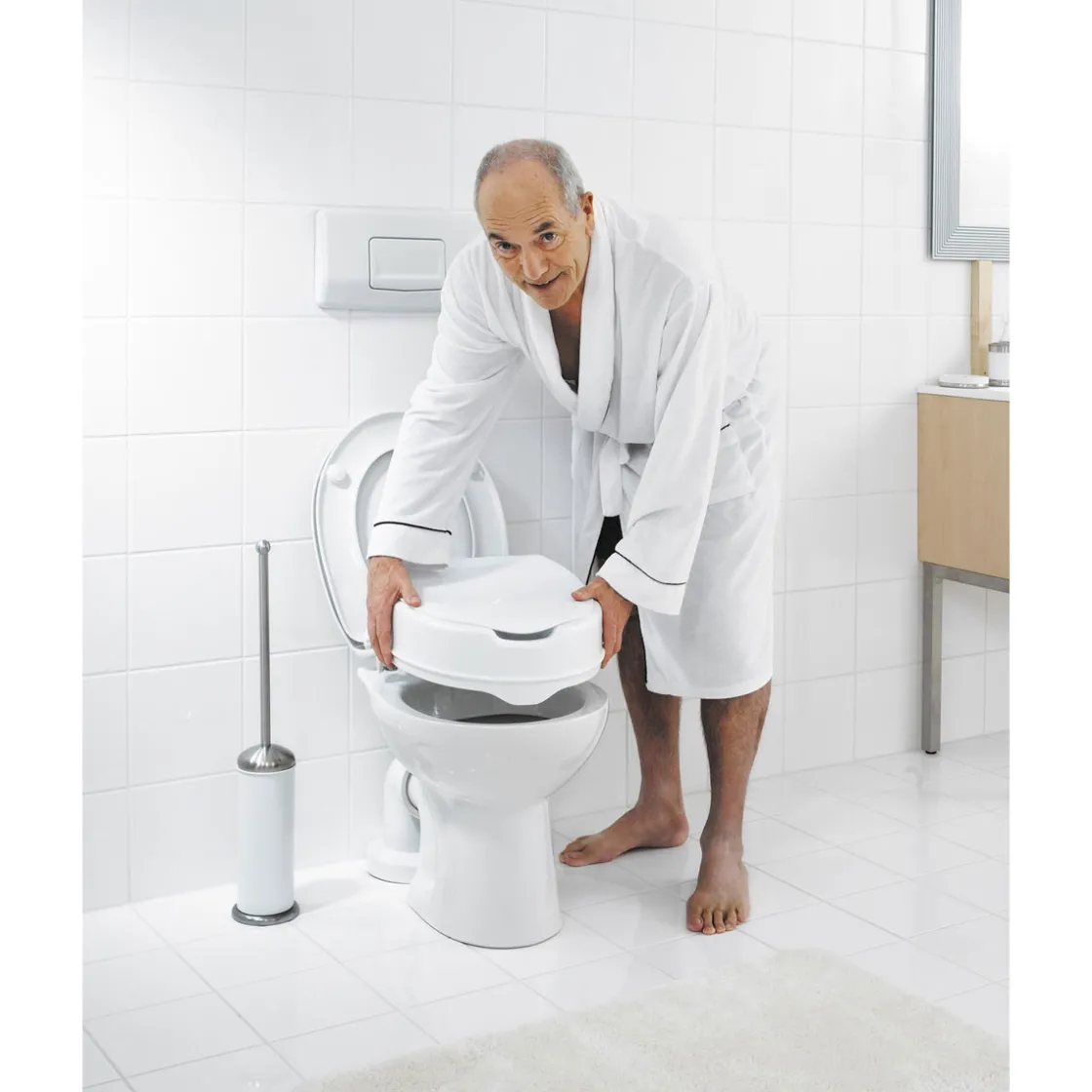 Toilettensitzerhöhung mit Deckel Sam ^ Ridder Online