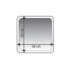 Vorleger Fresh 55 x 50 cm Fresh schwarz Polyester ^ Ridder Sale