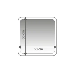 Vorleger Stadion 50 x 50 cm hellblau Polyester-Microfaser ^ Ridder Hot