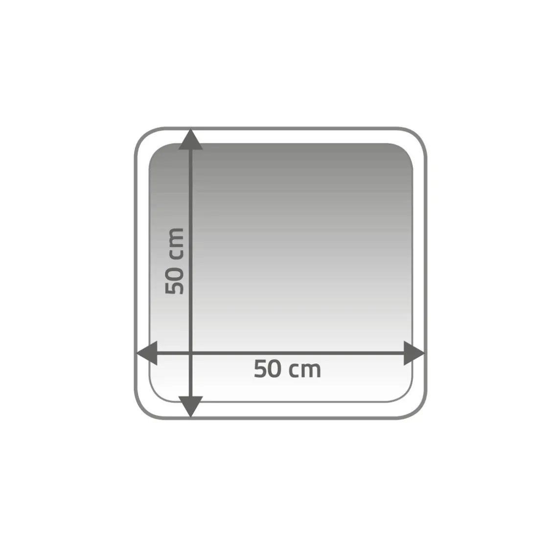 Vorleger Stadion 50 x 50 cm hellblau Polyester-Microfaser ^ Ridder Hot