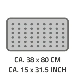 Wanneneinlage Lido 38 x 80 cm schwarz ^ Ridder Sale