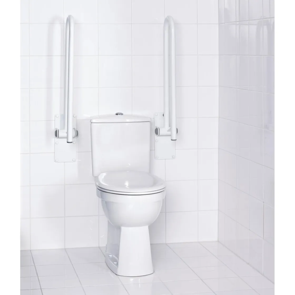 WC-Aufstehbügel 55,5 cm klappbar weiß ^ Ridder Clearance