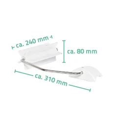 WC-Papierhalter für WC-Aufstehbügel klappbar ^ Ridder Outlet