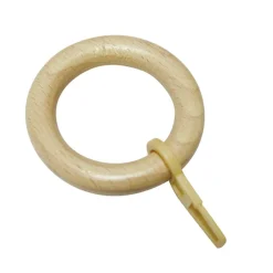 Ringe Holz m. Haken Lugano 28mm kiefer ^ Gardinia Hot