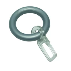 Ringe Kunststoff m. Haken silber matt ^ Gardinia Online