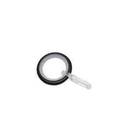Ringe Metall mit Haken 16mm schwarz ^ Gardinia New