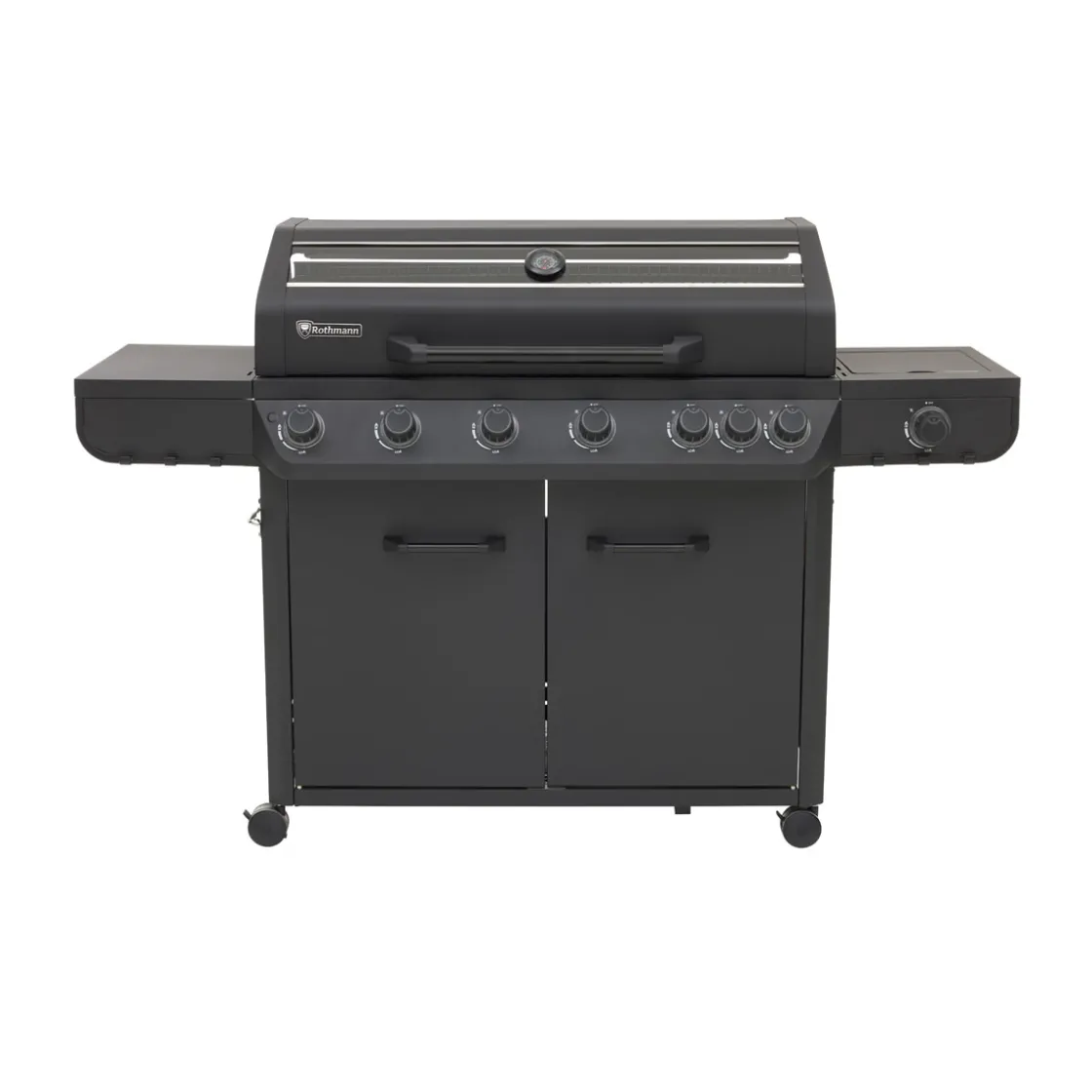 Gasgrillwagen Vulcano 6 Turbo Plus Black Edition ^ Rothmann New