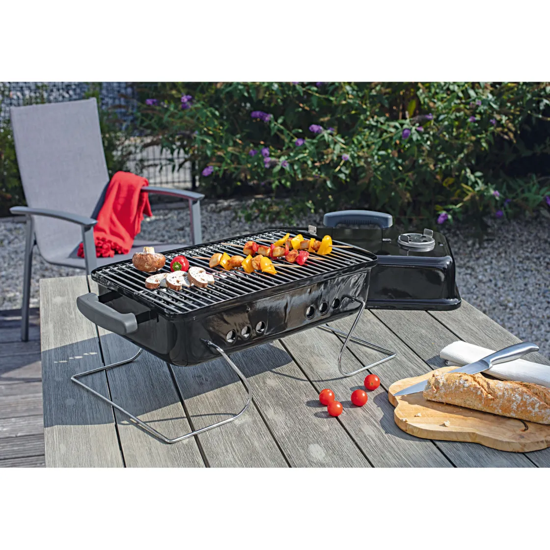 Holzkohlegrill Springfield 43,3 x 30 x 30,5 cm schwarz ^ Rothmann Online