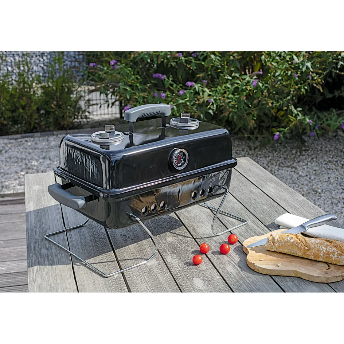 Holzkohlegrill Springfield 43,3 x 30 x 30,5 cm schwarz ^ Rothmann Online