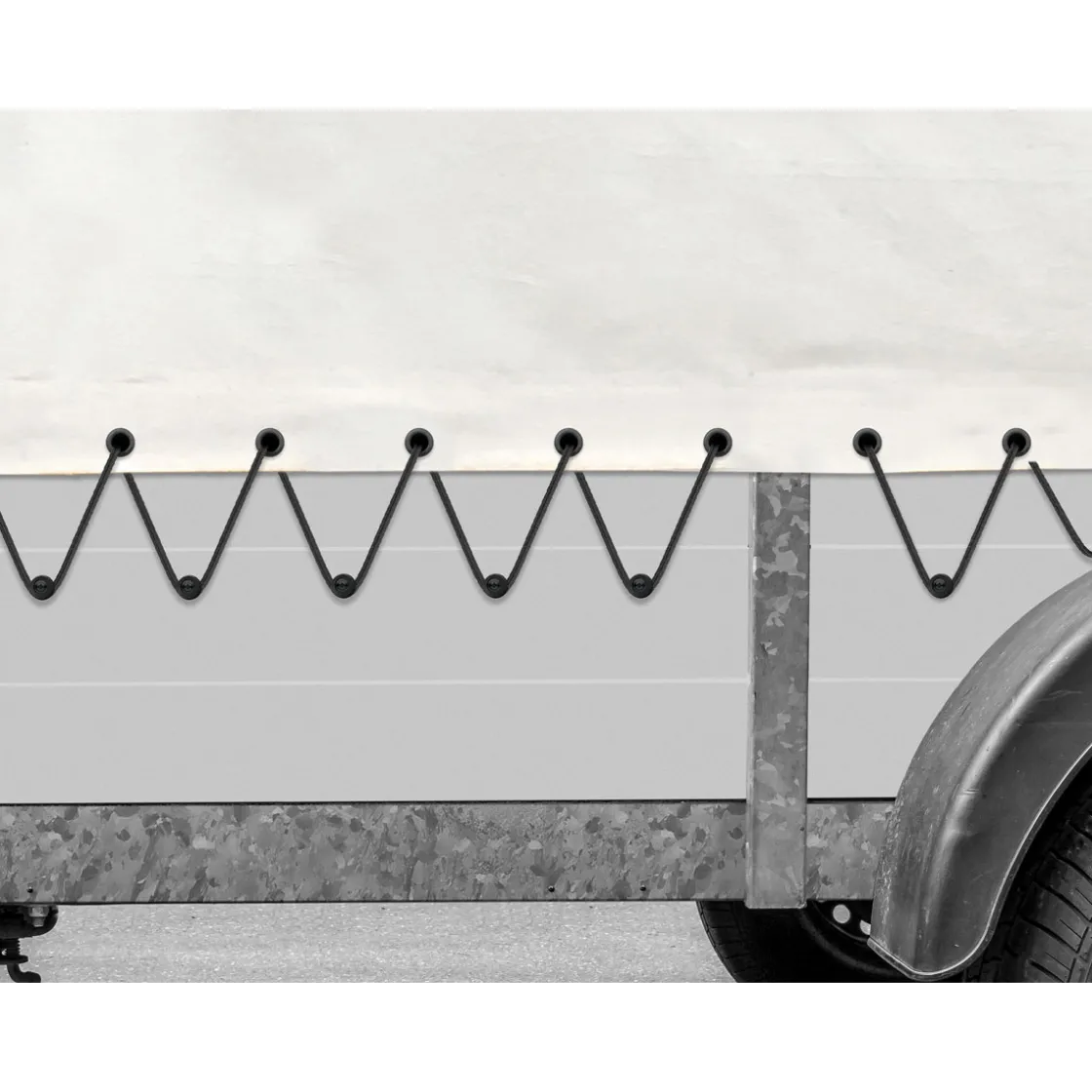Rundkopf, 10 Stk. PVC schwarz ^ Best