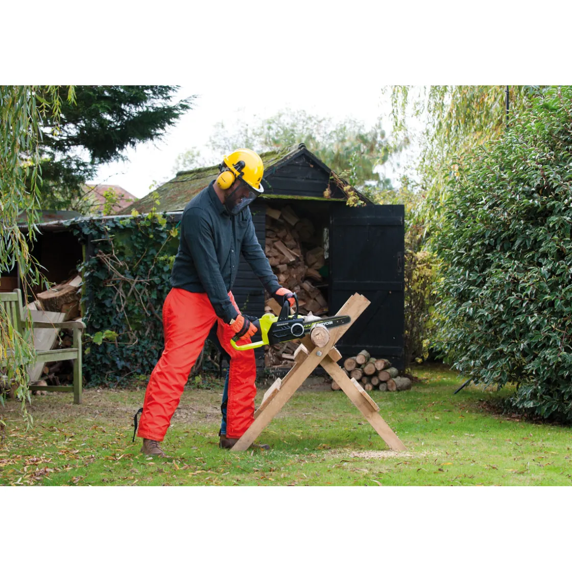 Akku-Kettensäge OCS1830 ohne Akku und Ladegerät ^ Ryobi Outlet