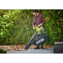 Akku-Laubsauger/-bläser RY18BVXA-150 7,7 m3/min inkl 5,0 Ah Akku u Ladegerät ^ Ryobi