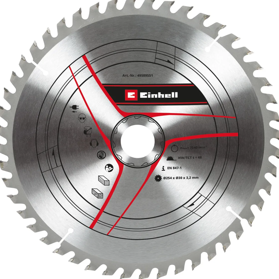 Saegebl. HM Dm. 254x30x3,2 Z48Stat. Saegen-Zubehoer ^ Einhell Outlet