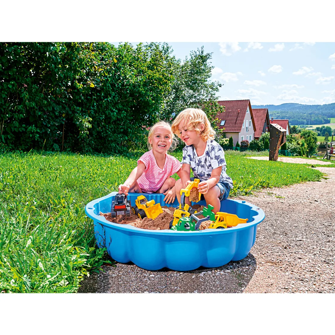 Sand- und Wasserspielmuschel blau ^