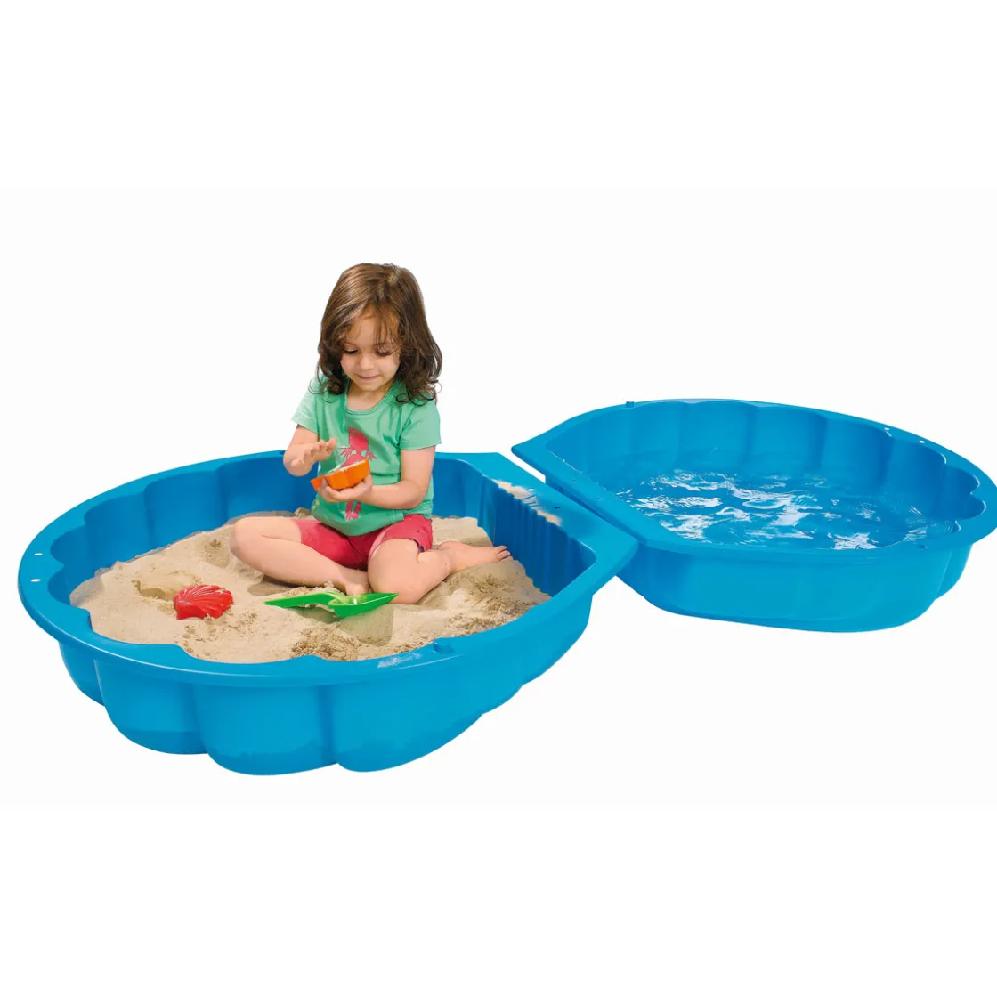 Sand- und Wasserspielmuschel blau ^