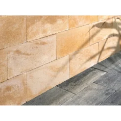 Schalungsstein 50x25x24cm Sahara-WeissMelange ohne Fase ^ Outlet