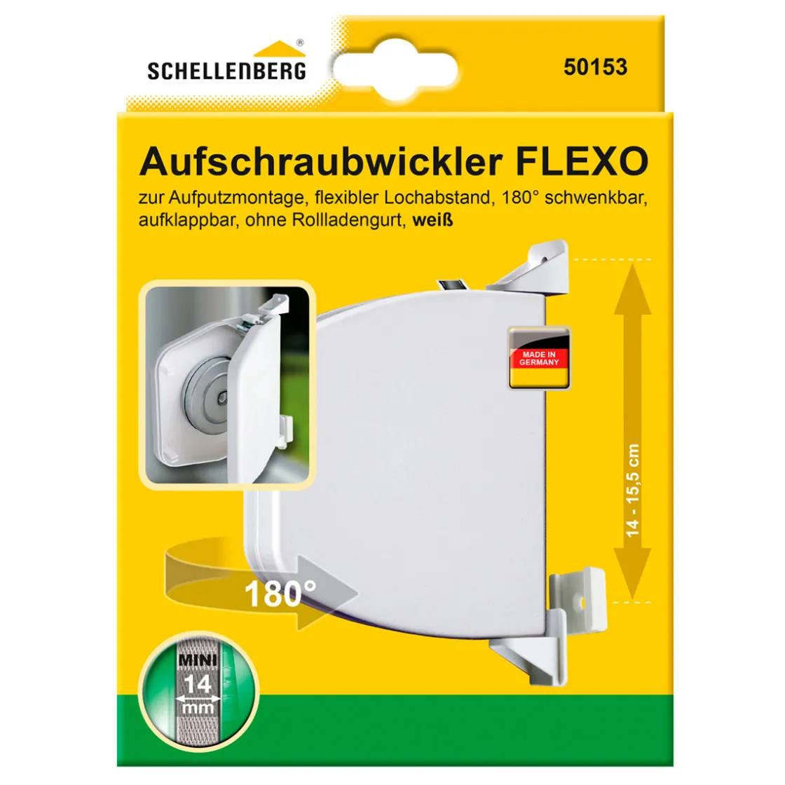 Aufschraubwickler Flexo Mini aufklappbar ^ Schellenberg Clearance