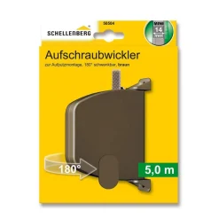 Aufschraubwickler Mini schwenkbar braun ^ Schellenberg Outlet