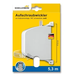 Aufschraubwickler Maxi schwenkbar weiß ^ Schellenberg Clearance