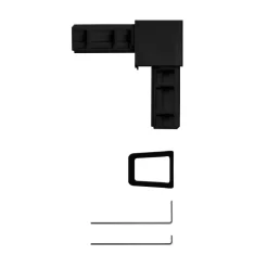 Eckverbinder-Set Plus anthrazit ^ Schellenberg Discount