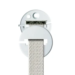 Gurtführung Duo rund mit Bürste für 14-23 mm Gurtband weiß ^ Schellenberg Discount