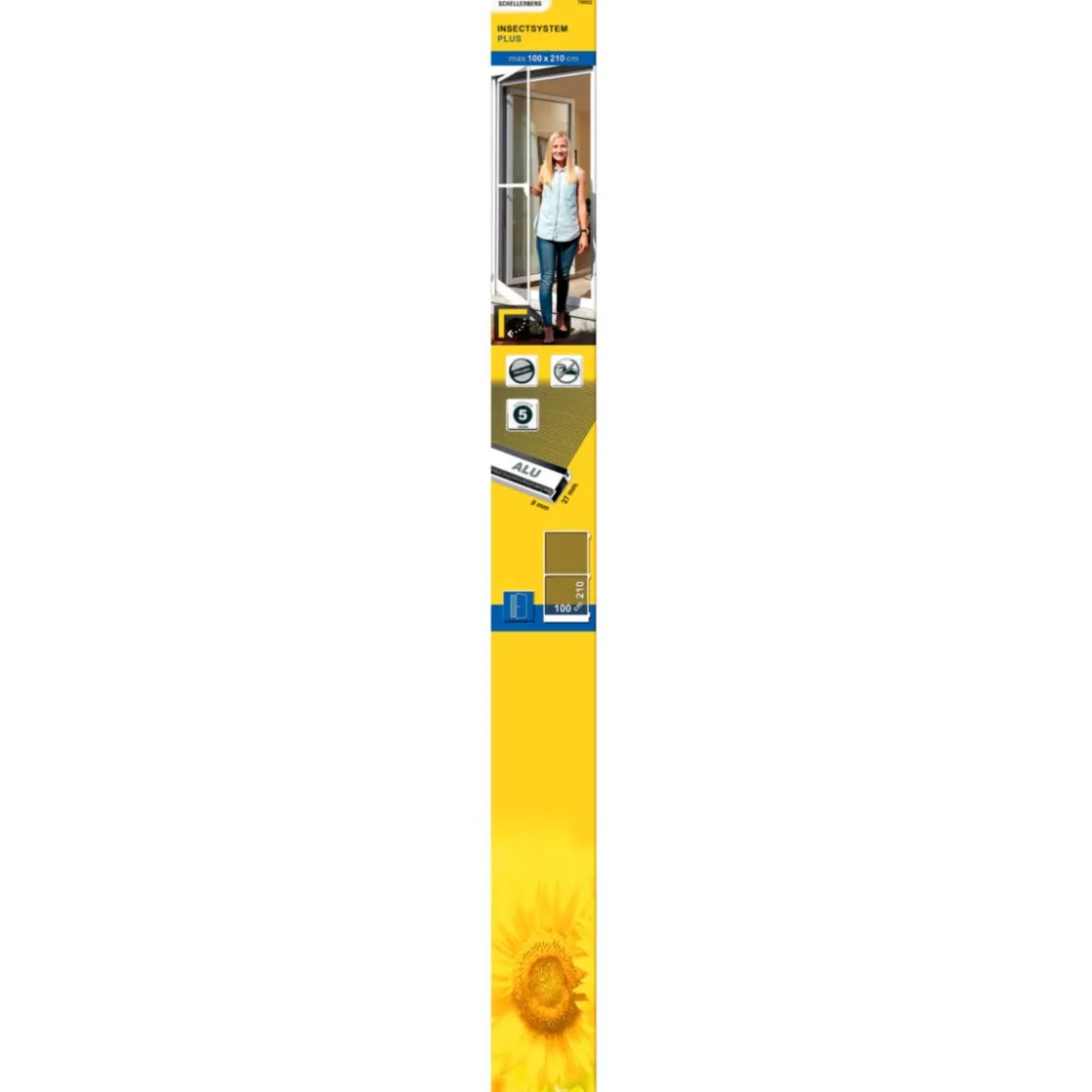 Insektenschutztür Plus 100 x 210 cm weiß ^ Schellenberg Clearance