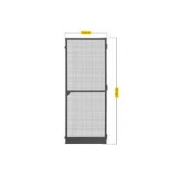 Insektenschutztür Plus 100 x 210 cm anthrazit ^ Schellenberg Clearance