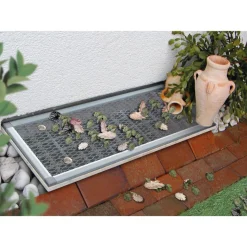 Lichtschacht-Gitter Sauberer Lichtschacht Aluminium 55 x 110 cm ^ Schellenberg Online