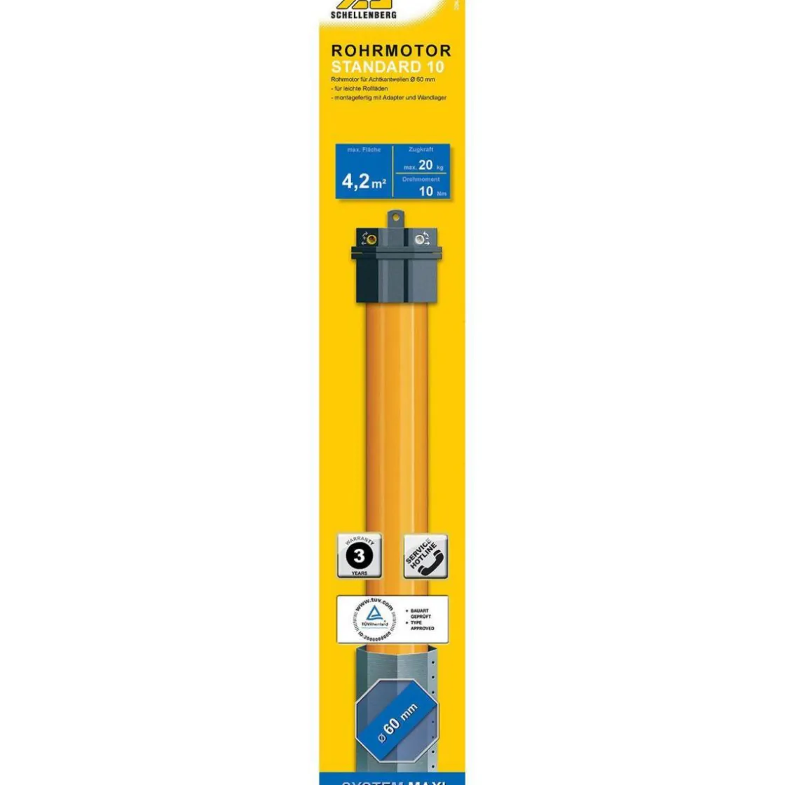 Rollladenmotor Maxi Standard 10Nm ^ Schellenberg