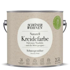 Naturell Kreidefarbe 2,5 L Schnee- gestoeber ^ Schöner Wohnen Farbe Clearance
